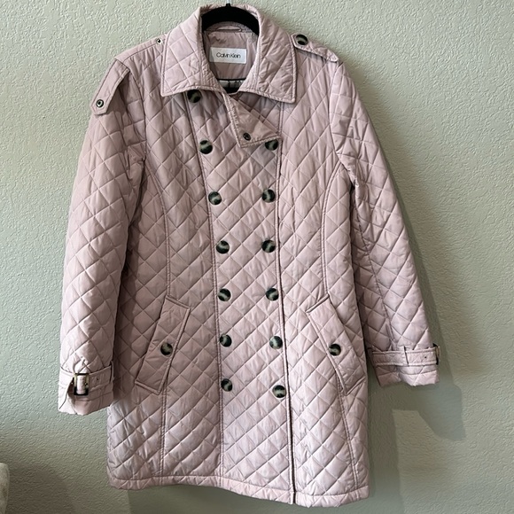 Calvin Klein Quilted Peacoat - Picture 1 of 16
